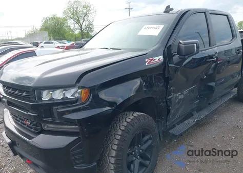 2021 Chevrolet Silverado 1500 4Wd Short Bed Lt Trail Boss z USA, uszkodzony, nr VIN 1GCPYFED5MZ192636